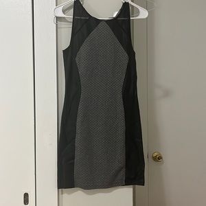 H&M divided black and gray dress